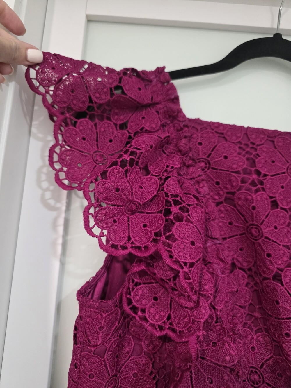 Kate Spade New York Spade Lace Mini Dress Beetjuice Size 14 NWT - Picture 4 of 15